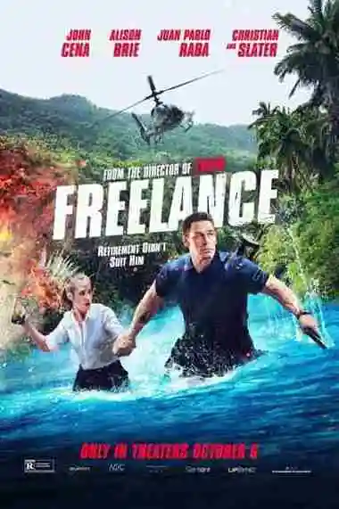 Freelance action comedy movie poster